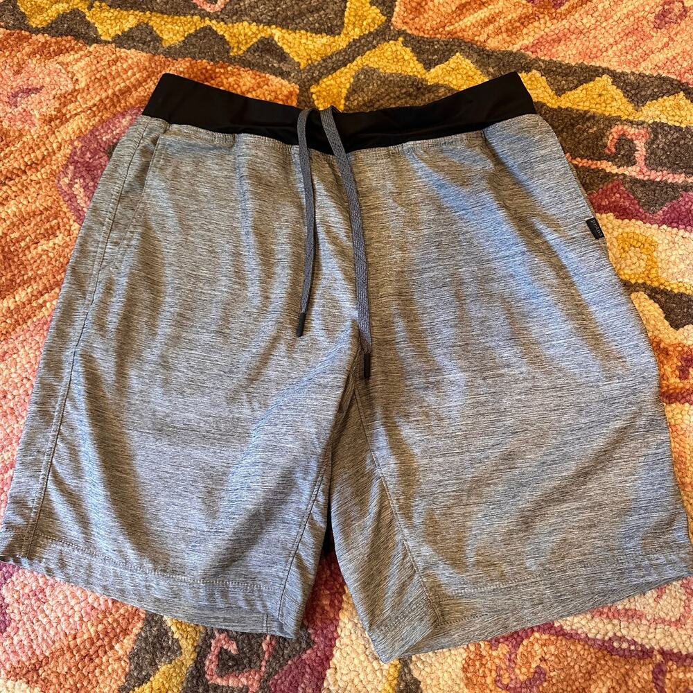 prAna Men’s Performance Shorts Heather Gray